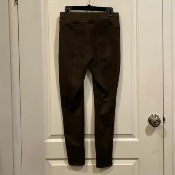 Spanx Faux Suede Leggings in Color Chocolate - Picture 5 of 5
